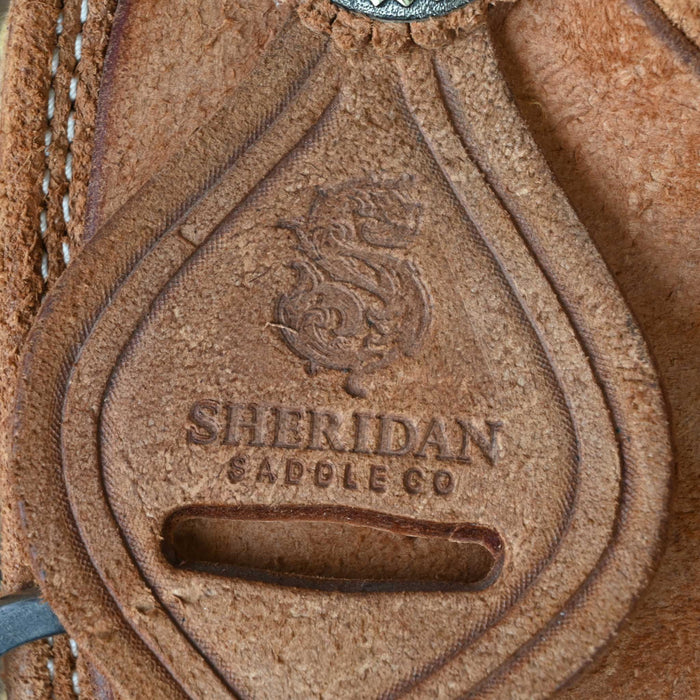 14.5" USED SHERIDAN TEAM ROPING SADDLE