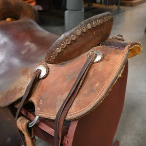 16" USED TESKEY'S STRIP DOWN RANCH SADDLE