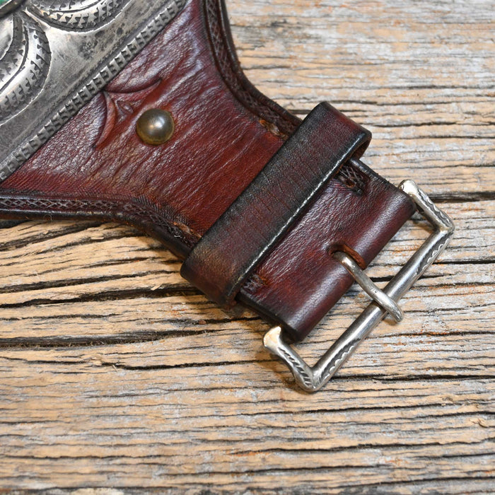 Sterling Silver Ketoh Bow Guard w/Turquoise Stone