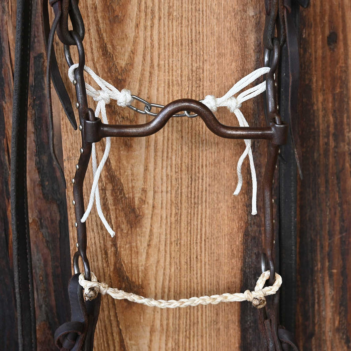 Silver Engraved Solid Port Bridle Rig 4169