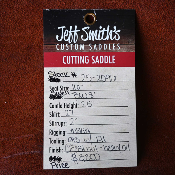 16" JEFF SMITH BUSTER WELCH CUTTING SADDLE
