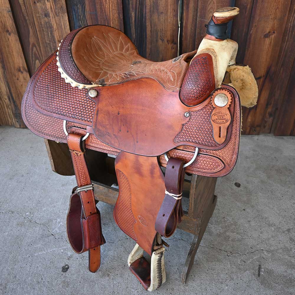 16" USED BILLY COOK ROPING SADDLE Saddles Billy Cook   