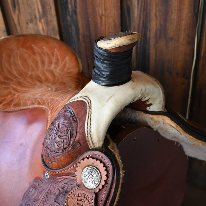 15.5" USED BILLY COOK TEAM ROPING SADDLE