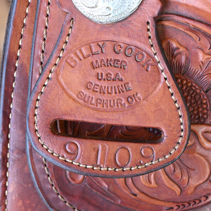 15.5" USED BILLY COOK TEAM ROPING SADDLE