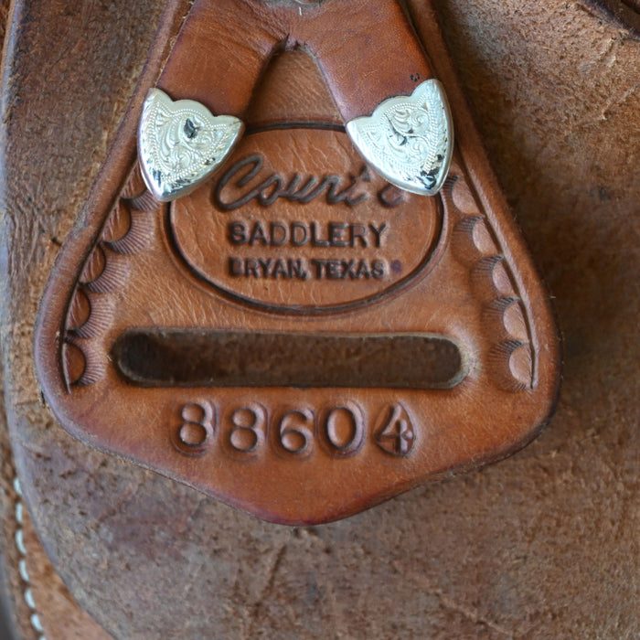 15" USED COURTS TEAM ROPING SADDLE