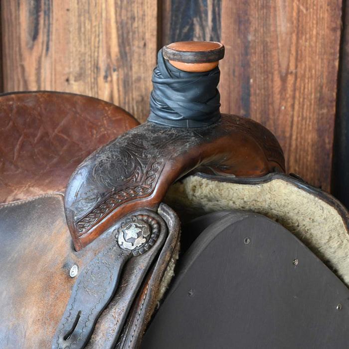 14" USED COATS TEAM ROPING SADDLE