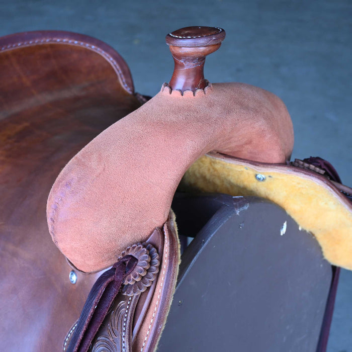 15.5" JEFF SMITH COW HORSE SADDLE