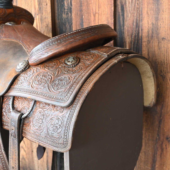 14" USED COATS TEAM ROPING SADDLE