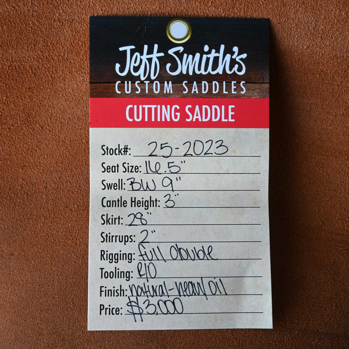 16.5" JEFF SMITH BUSTER WELCH CUTTING SADDLE