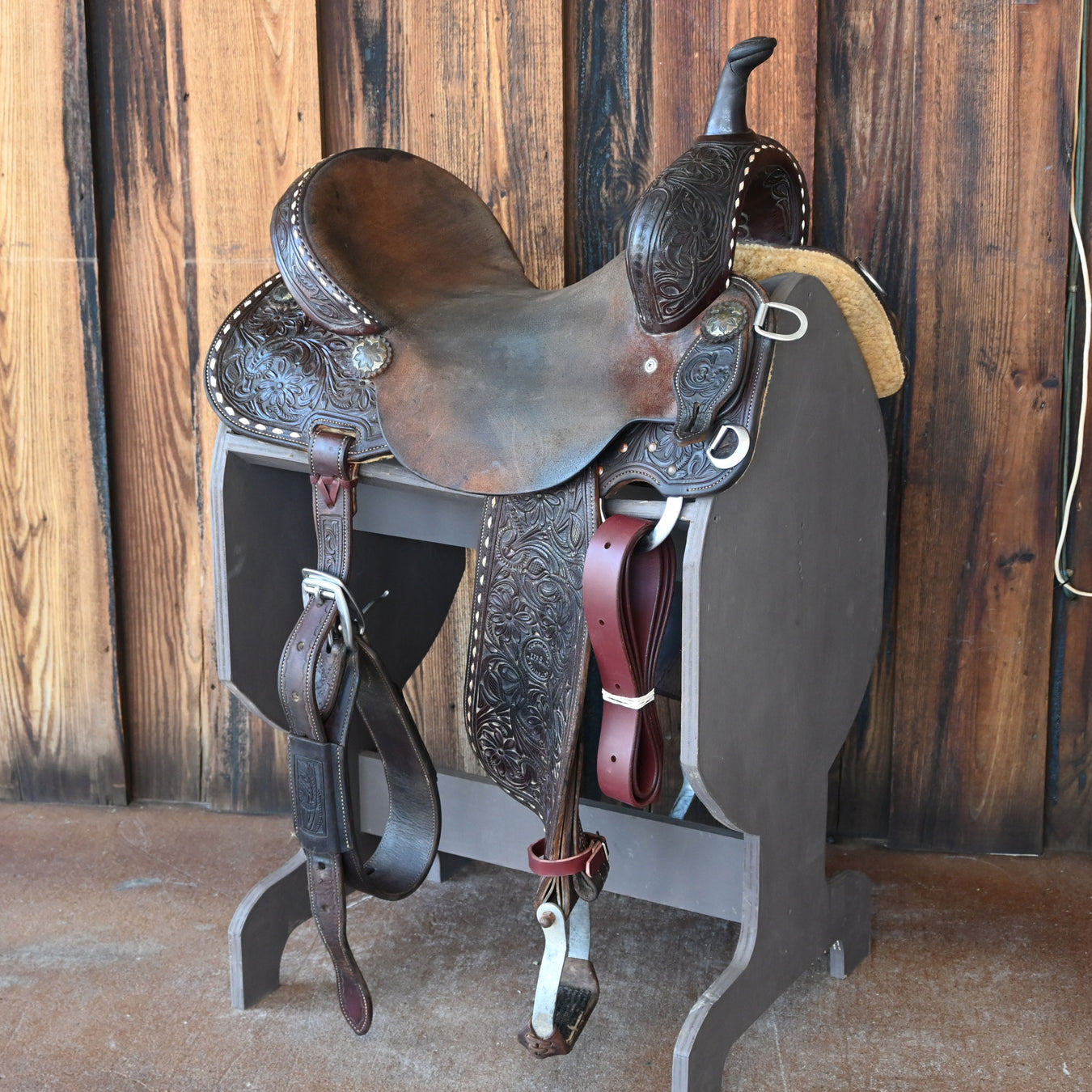 16" USED JEFF SMITH C3 BARREL SADDLE Saddles - Used Jeff Smith