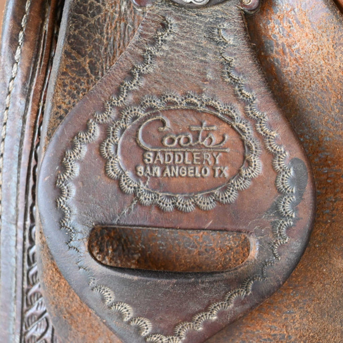 14" USED COATS TEAM ROPING SADDLE