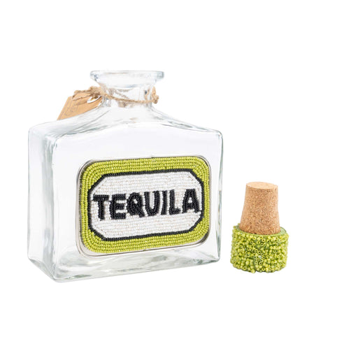 Mud Pie Tequila Beaded Decanter HOME & GIFTS - Tabletop + Kitchen - Bar Accessories Mud Pie