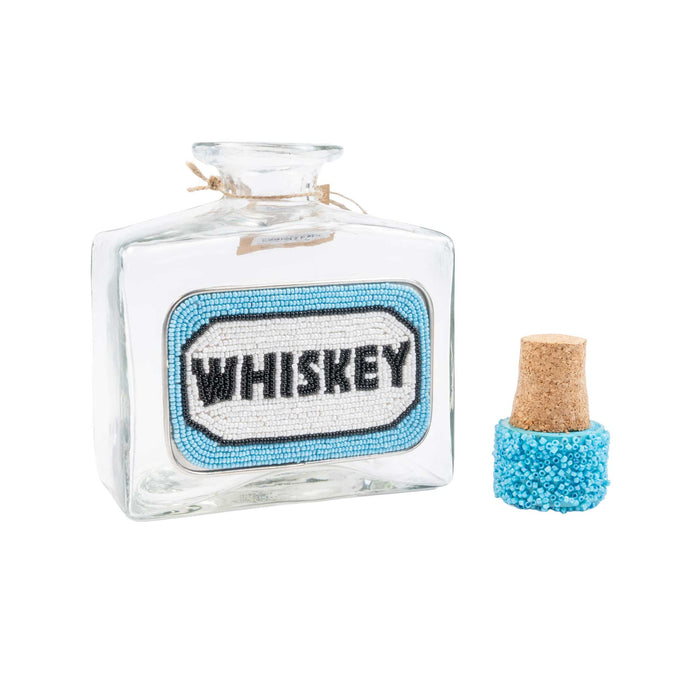 Mud Pie Whiskey Beaded Decanter HOME & GIFTS - Tabletop + Kitchen - Bar Accessories Mud Pie