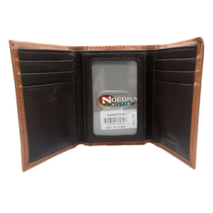 Nocona Scrolling Embossed Trifold Wallet