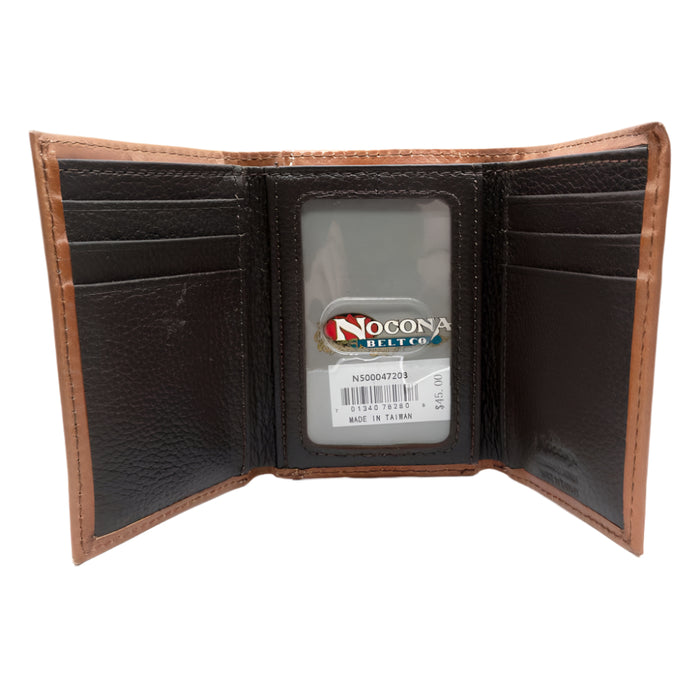 Nocona Scrolling Embossed Trifold Wallet MEN - Accessories - Wallets & Money Clips M&F Western Products
