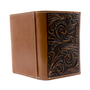 Nocona Scrolling Embossed Trifold Wallet