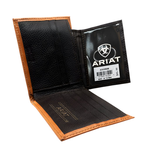 Ariat Floral Embossed Bifold Wallet MEN - Accessories - Wallets & Money Clips M&F Western Products
