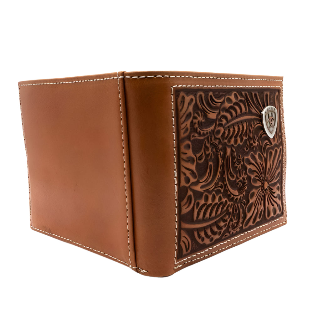 Ariat Floral Embossed Bifold Wallet MEN - Accessories - Wallets & Money Clips M&F Western Products