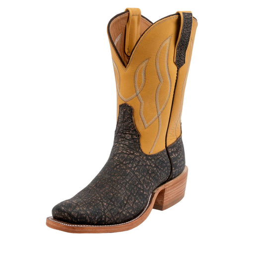 Rios of Mercedes Men's Cutter Toe Chestnut Safari Elephant Tan Western Boot MEN - Footwear - Exotic Western Boots Rios of Mercedes Boot Co.