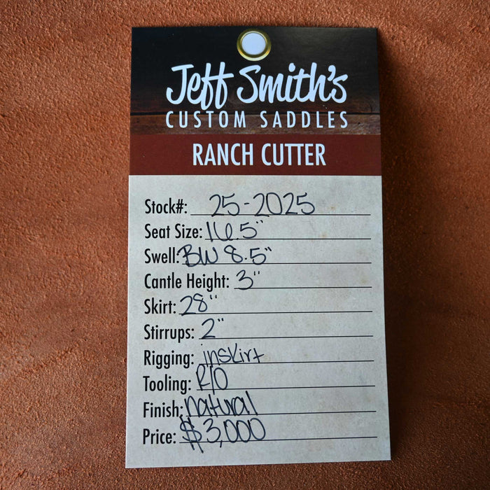 16.5" JEFF SMITH BUSTER WELCH RANCH CUTTER SADDLE