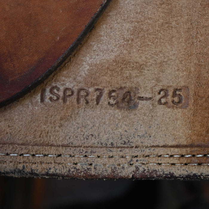 13.5" USED TRENT WARD PLATINUM CALF ROPING SADDLE