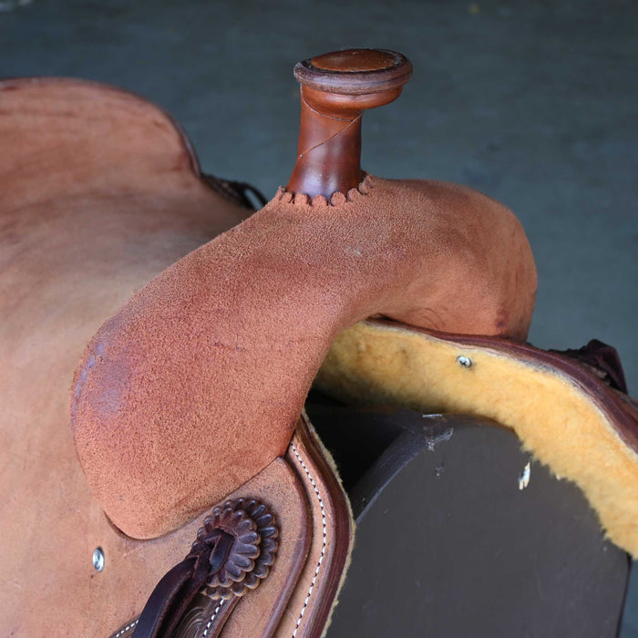 16.5" JEFF SMITH BUSTER WELCH RANCH CUTTER SADDLE