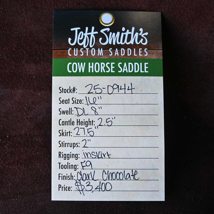 16" JEFF SMITH COW HORSE SADDLE