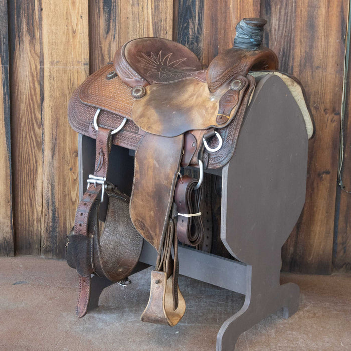14" USED COATS TEAM ROPING SADDLE