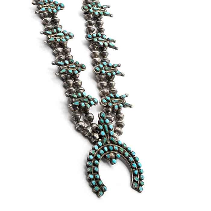 Vintage Zuni Squash Blossom Necklace WOMEN - Accessories - Jewelry - Necklaces Peyote Bird Designs