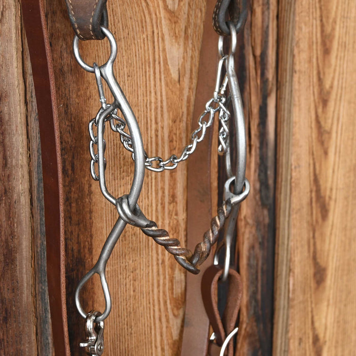 Twisted Wire Snaffle Gag Bridle Rig Sale Barn MISC