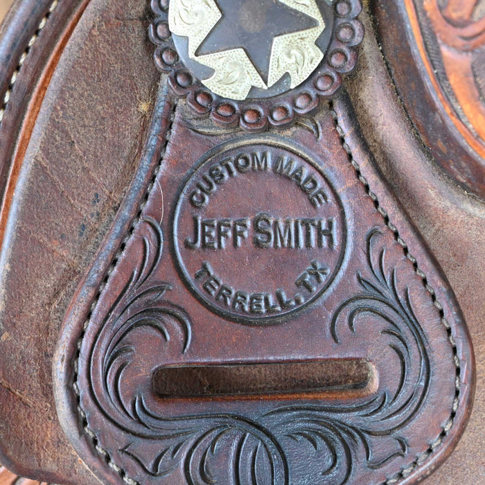 14" USED JEFF SMITH RANCH CUTTER SADDLE