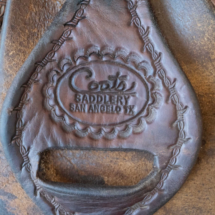 14" USED COATS TEAM ROPING SADDLE