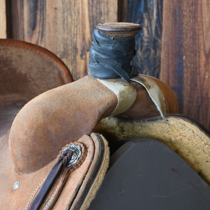 14" USED CACTUS TEAM ROPING SADDLE