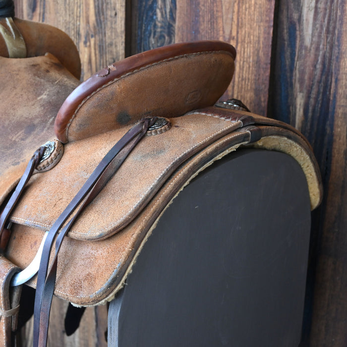 14" USED CACTUS TEAM ROPING SADDLE