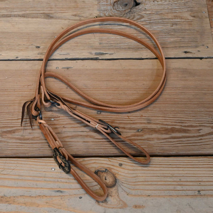 Joe Hipp 8' Roping Reins w/Teskey's Hardware Tack - Reins Joe Hipp