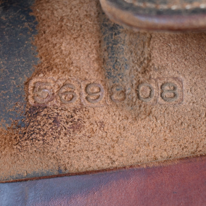 14" USED CACTUS TEAM ROPING SADDLE