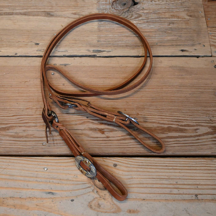 Joe Hipp 8' Roping Reins w/Teskey's Hardware Tack - Reins Joe Hipp