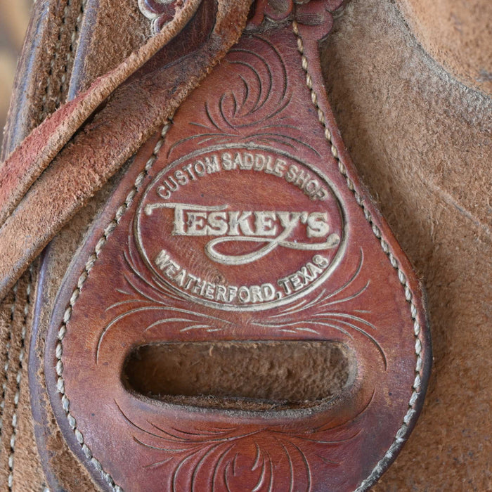 15" USED TESKEY'S RANCH SADDLE