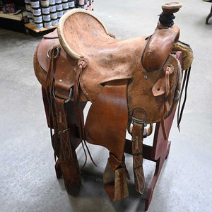 16" USED CHISHOLM TRAIL RANCH SADDLE Saddles Chisholm Trail Saddlery