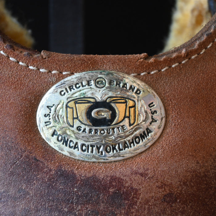15.5" USED CIRCLE G BRAND TEAM ROPING SADDLE