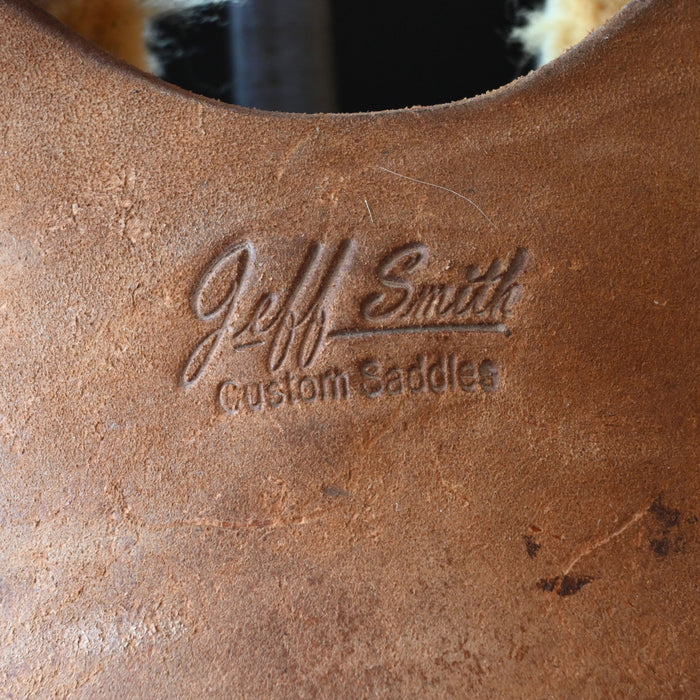 16" USED JEFF SMITH COW HORSE SADDLE