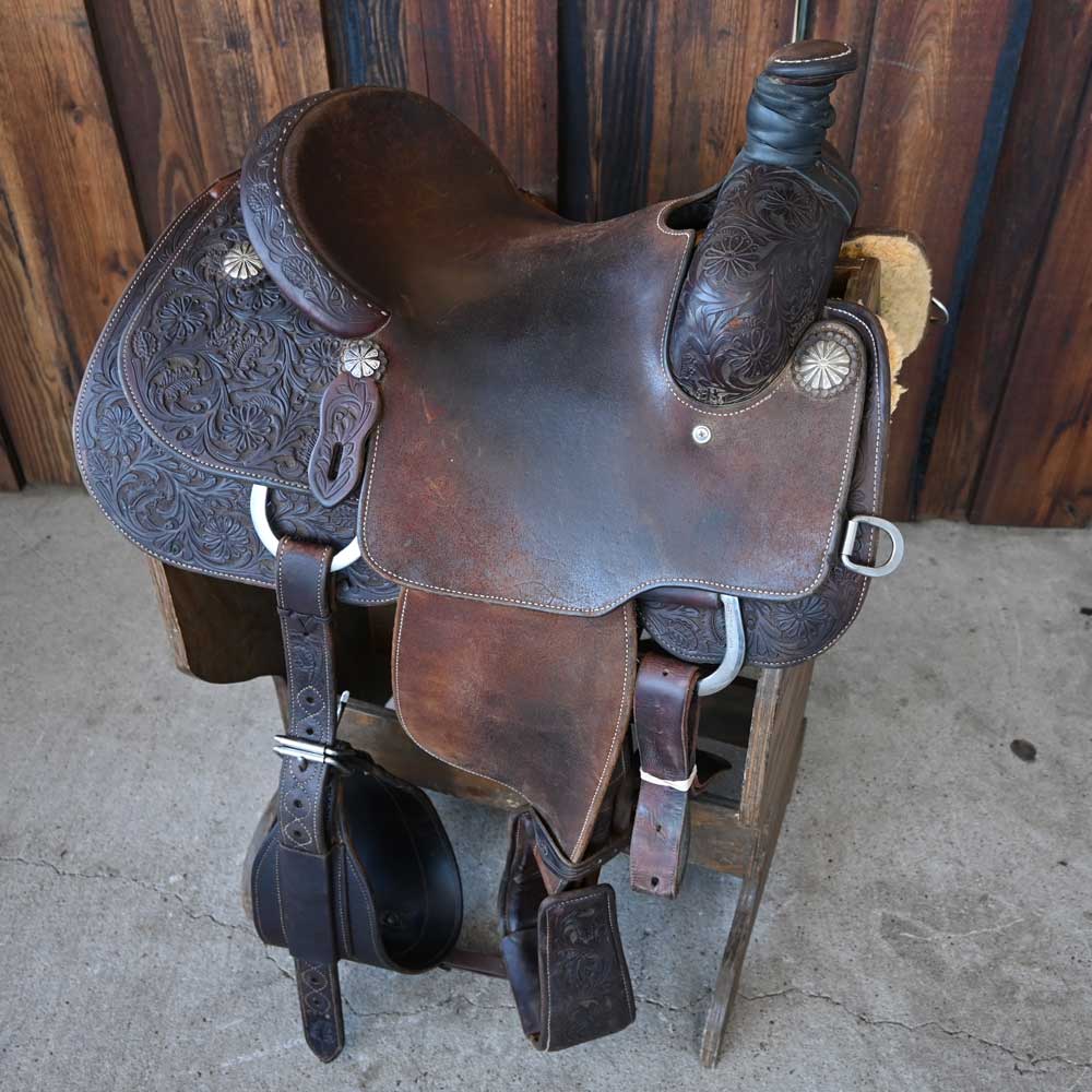 13.5" USED MARTIN ROPING SADDLE Saddles Martin Saddlery   