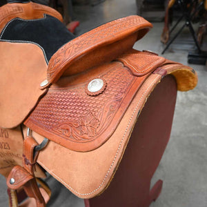 14.5" USED TESKEY'S COMPETITION SERIES ROPING SADDLE