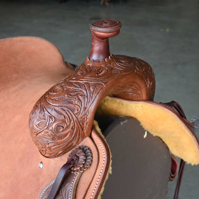 16.5" JEFF SMITH BUSTER WELCH RANCH CUTTER SADDLE