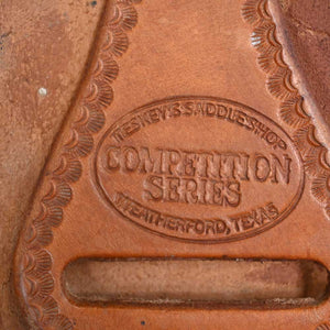 14.5" USED TESKEY'S COMPETITION SERIES ROPING SADDLE