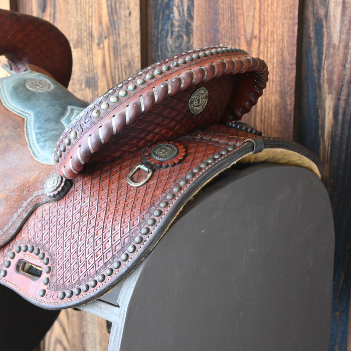 14.5" USED DOuBLE J POZZI PRO BARREL SADDLE