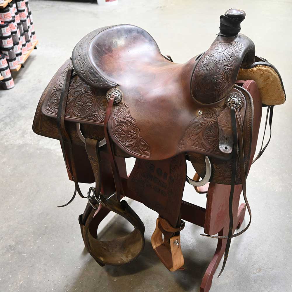 15" USED EQUINE OASIS REINING SADDLE