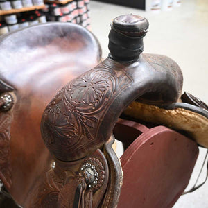 15" USED EQUINE OASIS REINING SADDLE