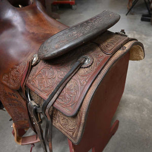 15" USED EQUINE OASIS REINING SADDLE