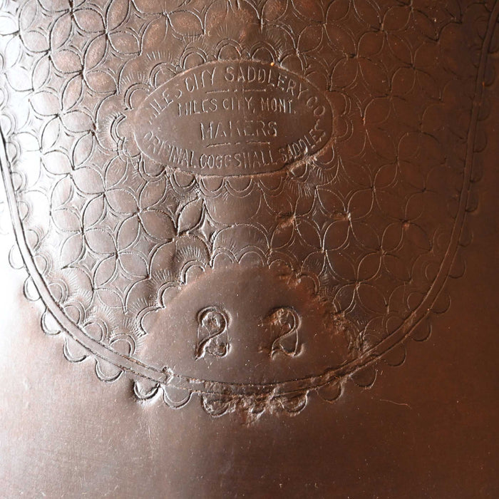 Antique Miles City High Back Saddle